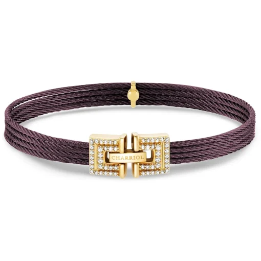 Charriol Bracelets|Bracelets<Biarritz Bangle 18KT