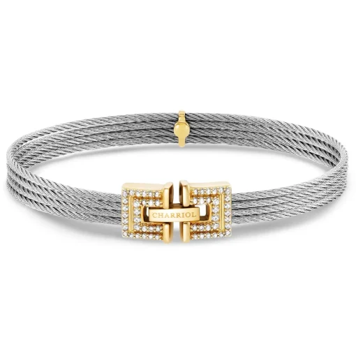 Charriol Bracelets|Bracelets<Biarritz Bangle 18KT