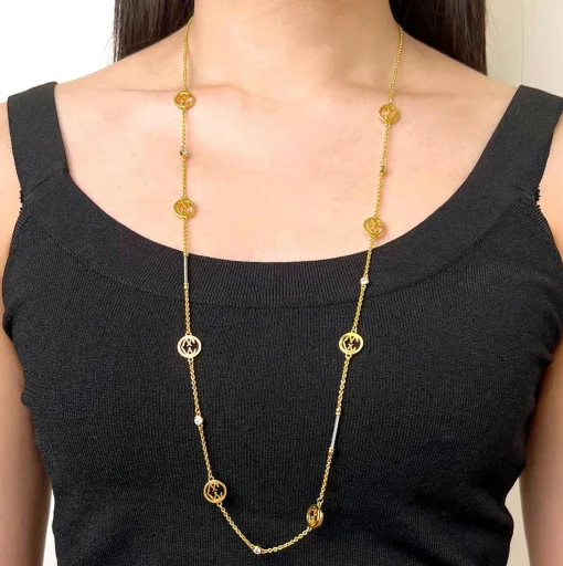 Charriol Necklaces<C Logo Steel