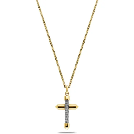 Charriol Necklaces<Celtic® Cross Necklace Big Pendant Steel