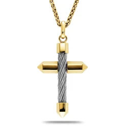 Charriol Necklaces<Celtic® Cross Necklace Big Pendant Steel