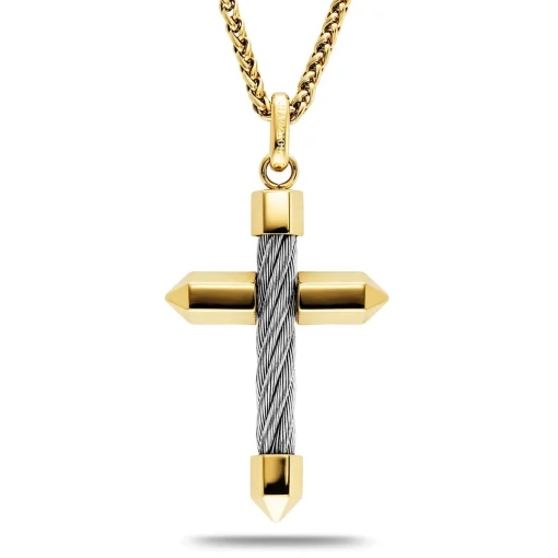 Charriol Necklaces<Celtic® Cross Necklace Big Pendant Steel