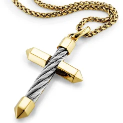 Charriol Necklaces<Celtic® Cross Necklace Big Pendant Steel