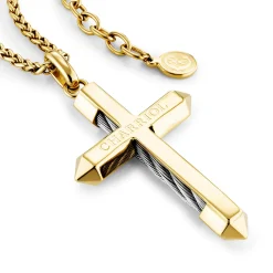 Charriol Necklaces<Celtic® Cross Necklace Big Pendant Steel