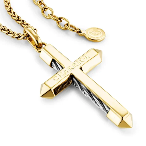 Charriol Necklaces<Celtic® Cross Necklace Big Pendant Steel