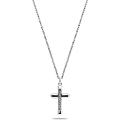 Charriol Necklaces<Celtic® Cross Necklace Big Pendant Steel