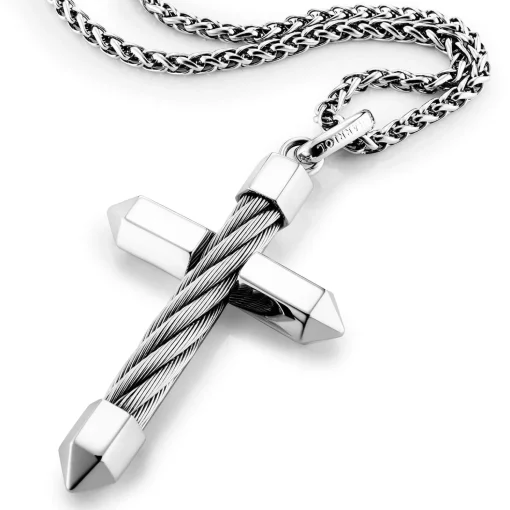 Charriol Necklaces<Celtic® Cross Necklace Big Pendant Steel