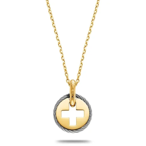 Charriol Necklaces<Celtic® Cross Necklace Medals Steel