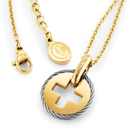 Charriol Necklaces<Celtic® Cross Necklace Medals Steel