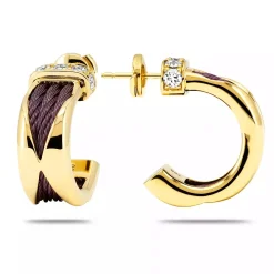 Charriol Earrings|Earrings<Celtic® Dream Earrings 18KT Purple