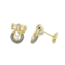 Charriol Earrings|Earrings<Celtic® Epona Earrings 18KT Steel