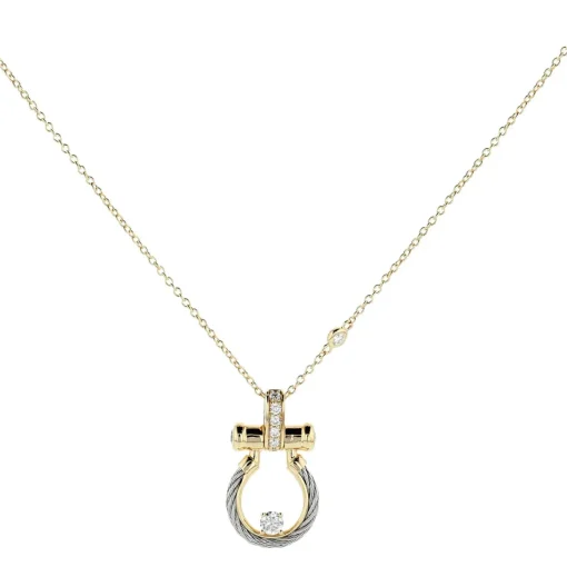 Charriol Necklaces|Necklaces<Celtic® Epona Necklace 18KT Steel