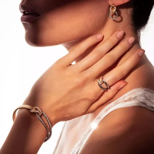 Charriol Bracelets|Bracelets<Celtic® Knot Bangle 18KT Steel