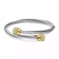 Charriol Bracelets|Bracelets<Celtic® Triquetra Bangle 18KT Steel