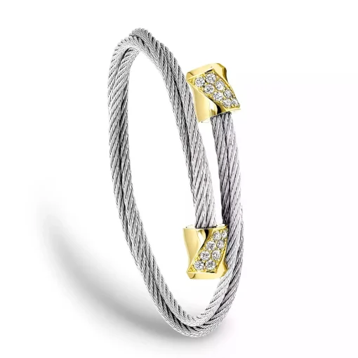Charriol Bracelets|Bracelets<Celtic® Triquetra Bangle 18KT Steel