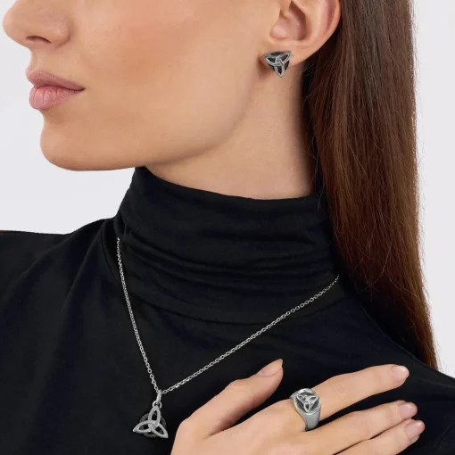 Charriol Earrings<Celtic® Triquetra Earrings