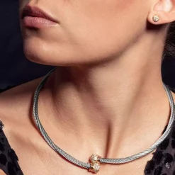 Charriol Necklaces|Necklaces<Celtic® Triquetra Necklace 18KT Steel