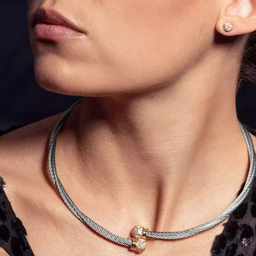 Charriol Necklaces|Necklaces<Celtic® Triquetra Necklace 18KT Steel