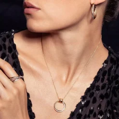 Charriol Necklaces<Celtic® Triquetra Necklace Steel, Yellow Gold & Rose Gold