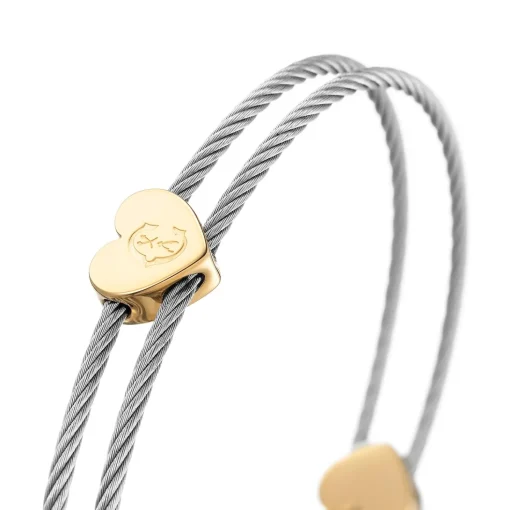 Charriol Bracelets<Coup De Foudre Hearts Bangle