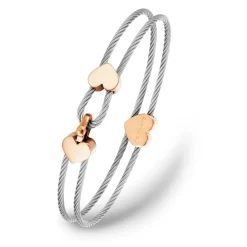 Charriol Bracelets<Coup De Foudre Hearts Bangle