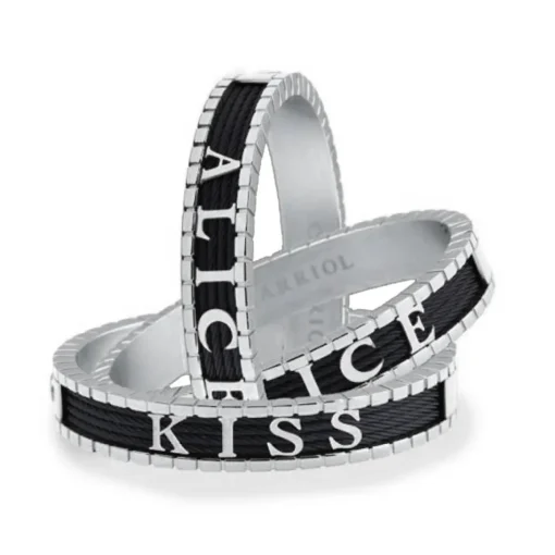 Charriol Bracelets<Forever™ Bangle Personalized /Black Steel