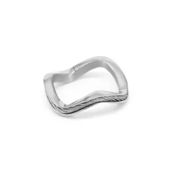 Charriol Rings<Forever™ Wave Ring Steel