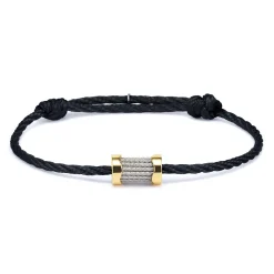 Charriol Bracelets<Forever™ Waves Charms Cord Bracelet Steel