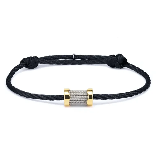 Charriol Bracelets<Forever™ Waves Charms Cord Bracelet Steel