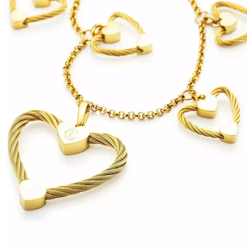 Charriol Necklaces<Passion Necklace 15 Pendant Yellow Gold