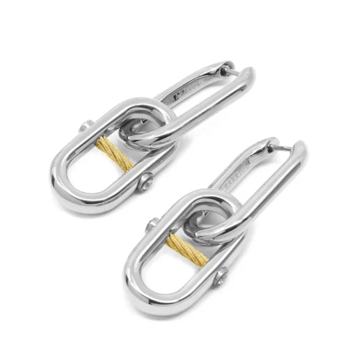 Charriol Earrings<St. Tropez® Mariner Link Earrings