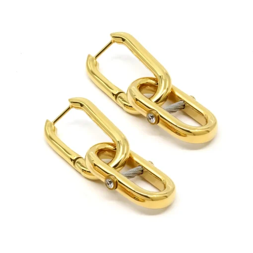 Charriol Earrings<St. Tropez® Mariner Link Earrings