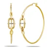Charriol Earrings<St. Tropez® Mariner Link Hoop Earrings