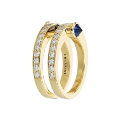 Charriol Rings|Rings<St Tropez® Mariner Ring 18KT Sapphires Steel