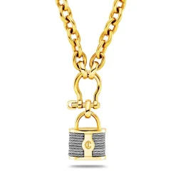 Charriol Necklaces<St. Tropez® Mariner Shackle & Lock Necklace Steel