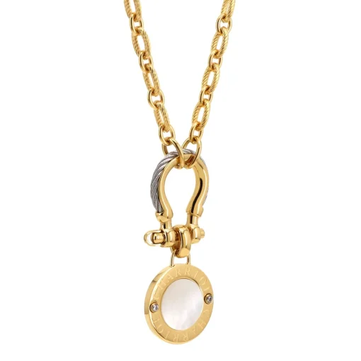 Charriol Necklaces<St. Tropez® Mariner Shackle & Coin Necklace