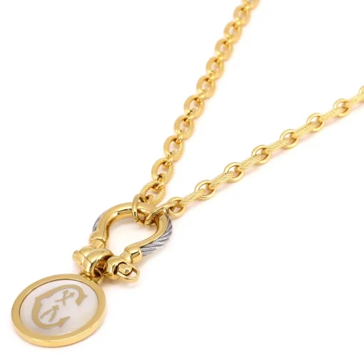 Charriol Necklaces<St. Tropez® Mariner Shackle & Coin Necklace