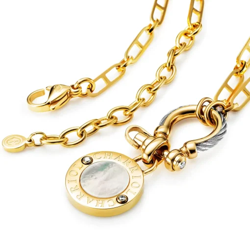 Charriol Necklaces<St. Tropez® Mariner Shackle & Coin Necklace