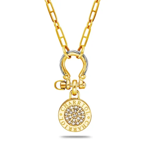 Charriol Necklaces<St. Tropez® Mariner Shackle & Coin Necklace