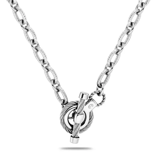 Charriol Necklaces<St. Tropez® Mariner Toggle Necklace Steel