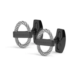 Charriol Cufflinks<St-Tropez Cufflinks |Steel|Black