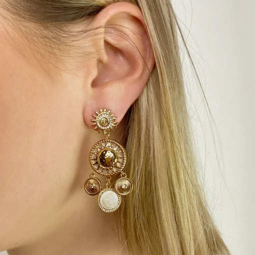 Charriol Earrings<Sunflare Earrings