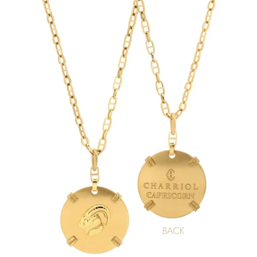 Charriol Necklaces<Zodiac Necklace Yellow Gold