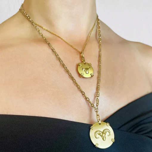 Charriol Necklaces<Zodiac Necklace Yellow Gold